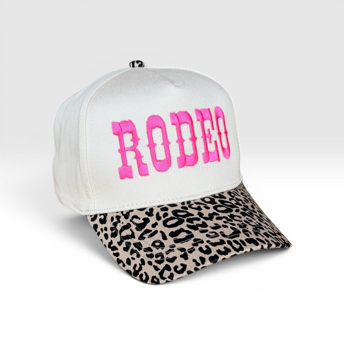 RODEO White Crown Leopard Bill Snapback