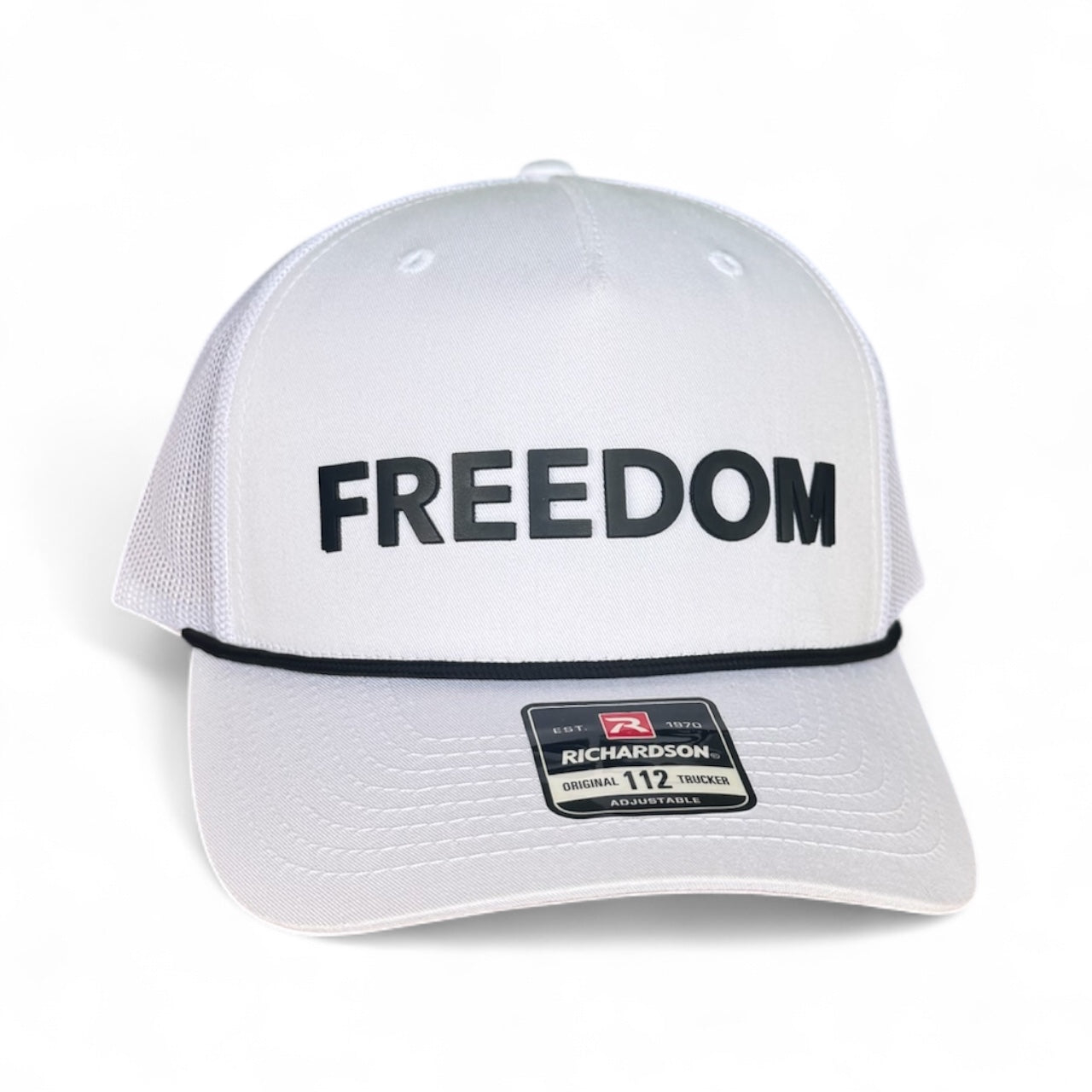 FREEDOM - Richardson 112FPR Hat with Black Rope