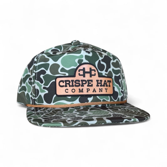 CRISPE HAT COMPANY Jungle Camo with Copper Rope