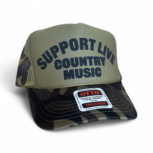 Support Live Country Music - Foam Trucker Hat