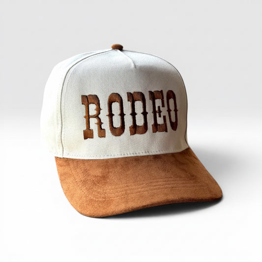 RODEO Natural Crown Cognac Suede Bill Snapback
