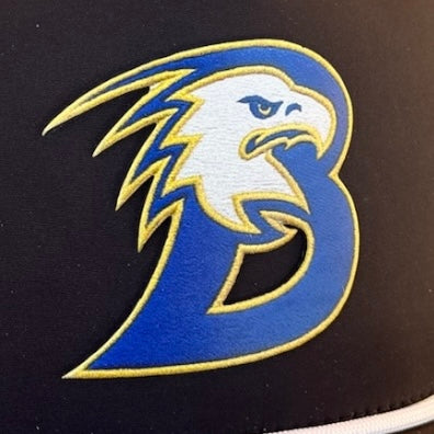 Brock Eagles Black Performance Baseball Cap - Branded Bills 555 Flat 5-Panel Rope Hat with SimStitch AF Patch