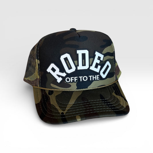 Off to the Rodeo Camo Foam Trucker Hat